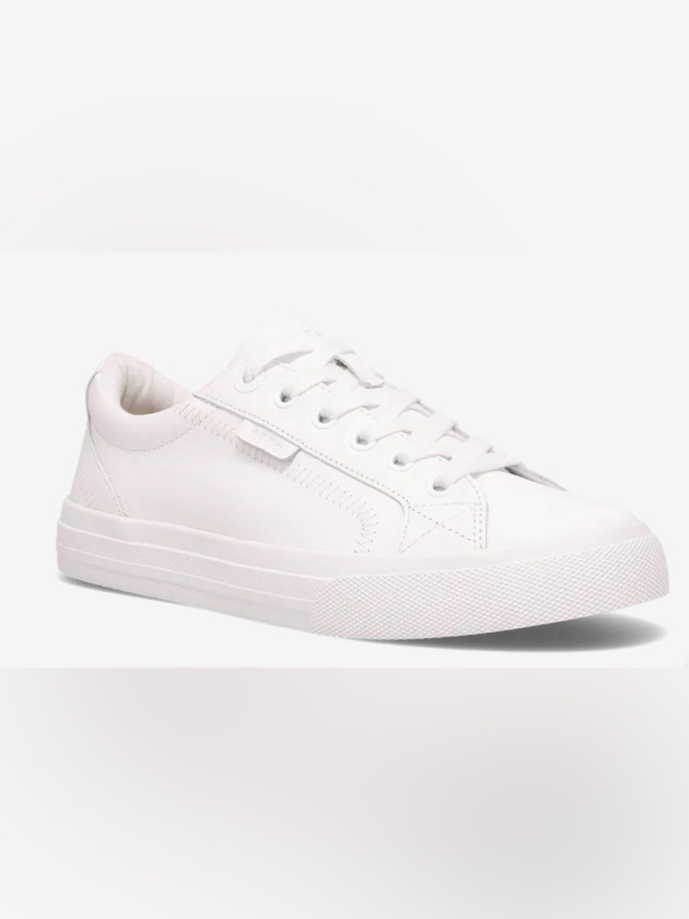 Taos Footwear All-White Leather Sneakers